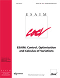 ESAIM: Control, Optimisation and Calculus of Variations ESAIM: Control, Optimisation and Calculus of Variations